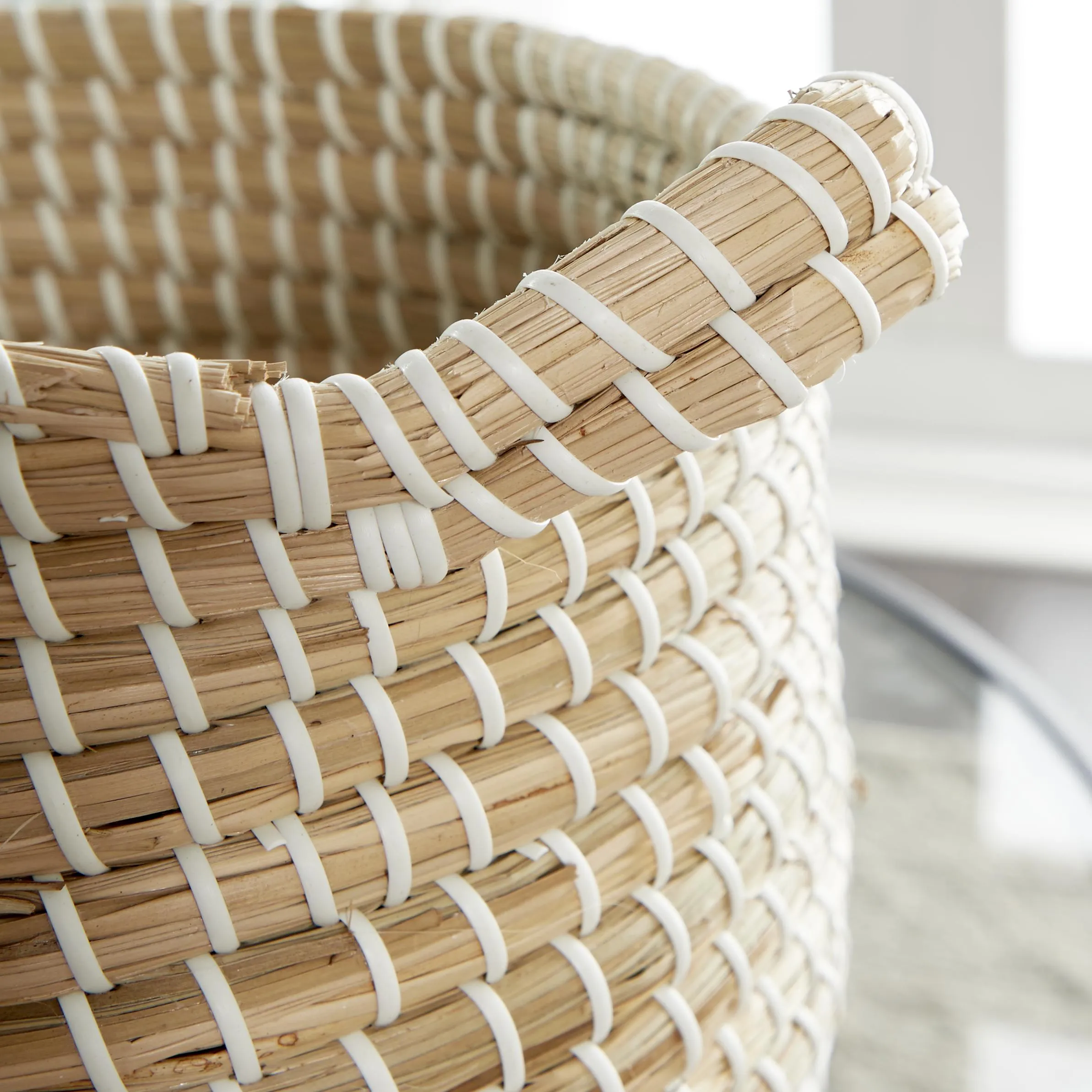 WHITE SEAGRASS BASKETS