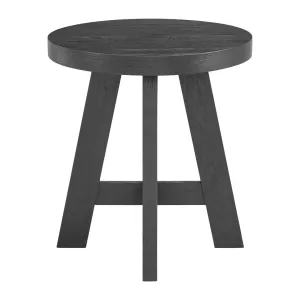 Wiese 22'' tall End Table The Twillery Co.® Color: Black