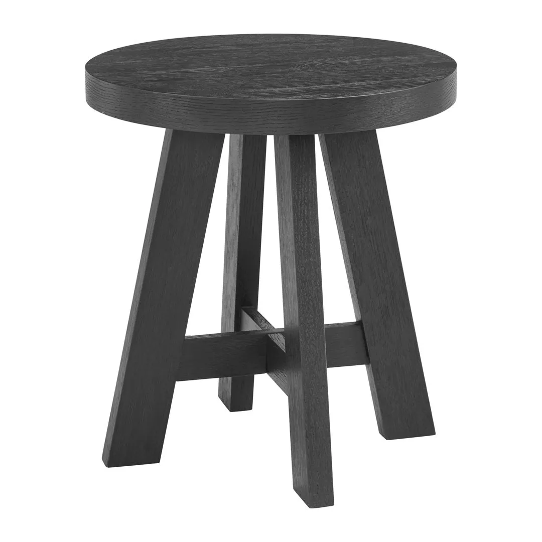 Wiese 22'' tall End Table The Twillery Co.® Color: Black
