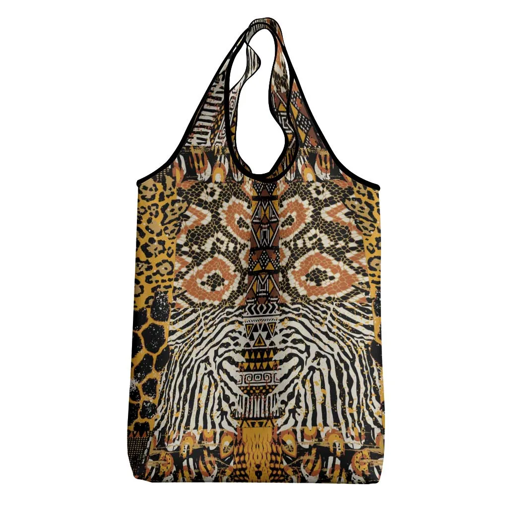 Wild Animal Skins Grocery Bag African Tribal Pattern LT15