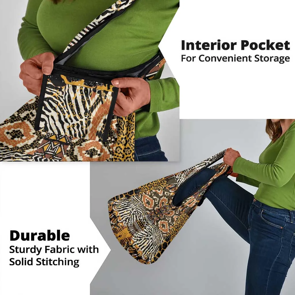 Wild Animal Skins Grocery Bag African Tribal Pattern LT15