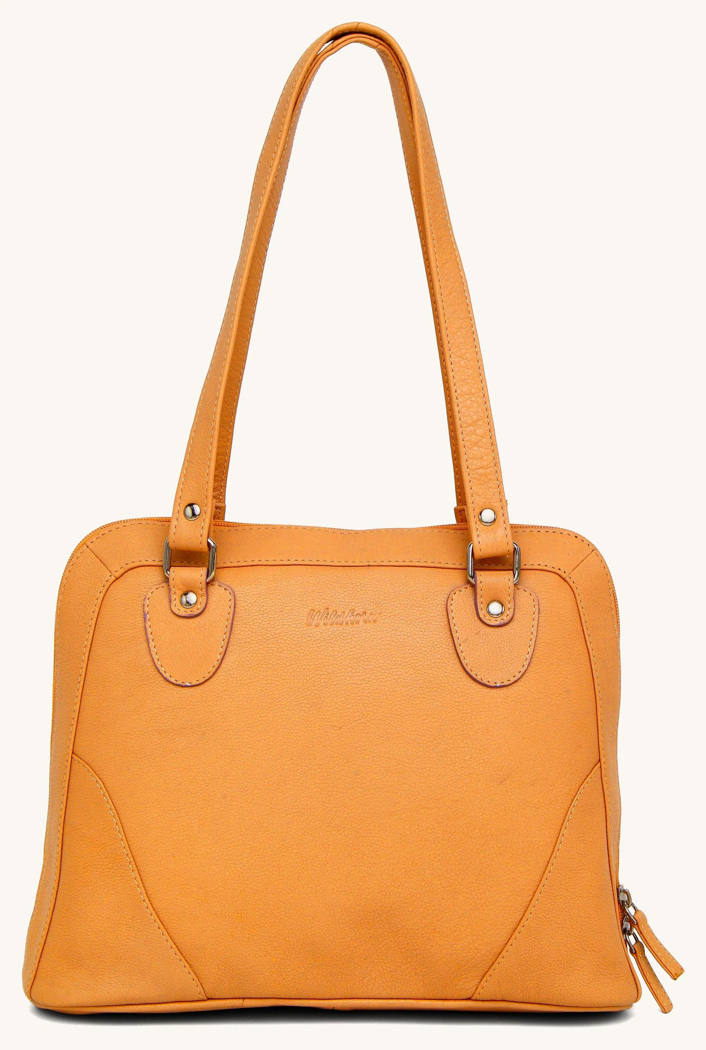 WildHorn® Upper Grain Genuine Leather  Shoulder Bag for Girls & Women.