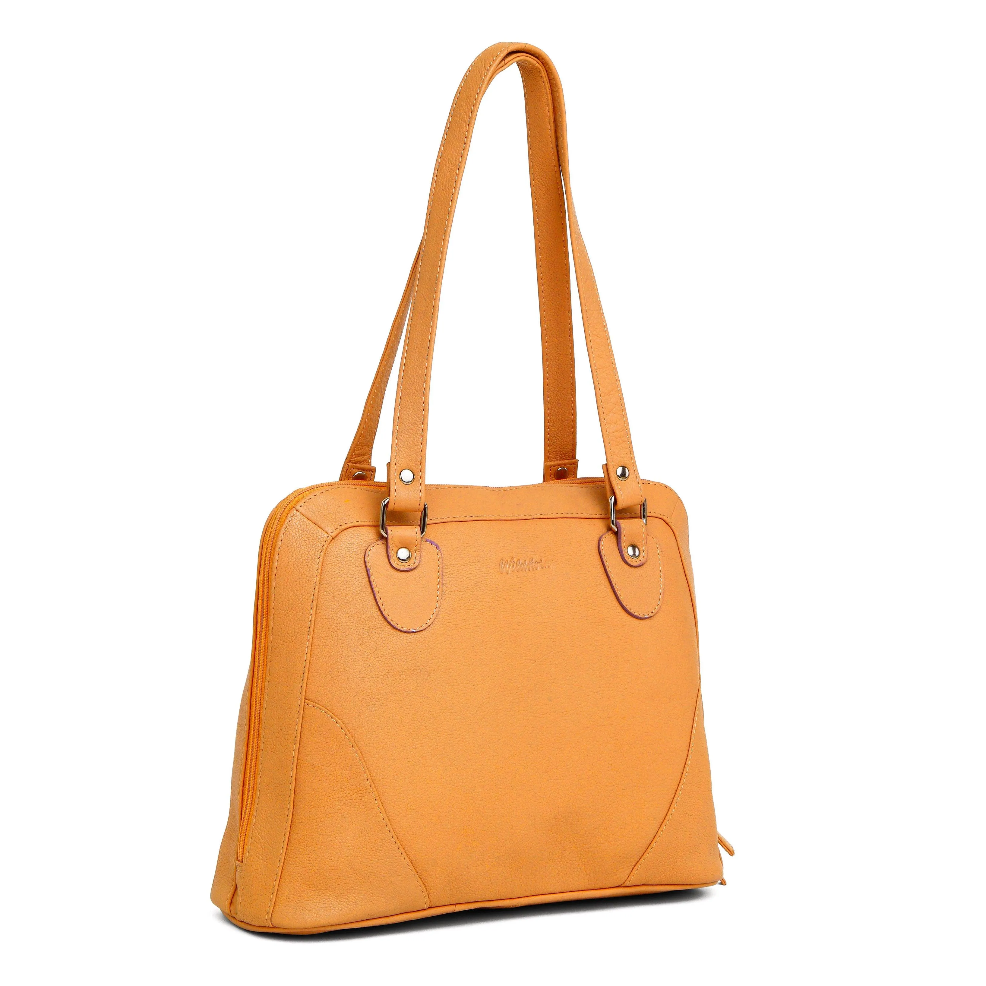 WildHorn® Upper Grain Genuine Leather  Shoulder Bag for Girls & Women.