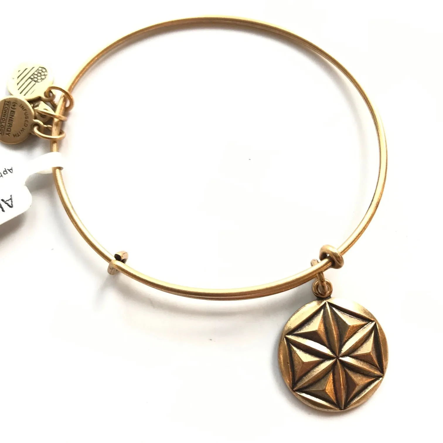 Women's Alex And Ani | Aphrodite's Flower Bangle Bracelet | Raf Gold