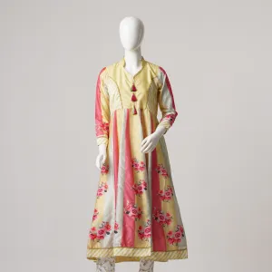 Womens Ethnic Gown-Multi Color