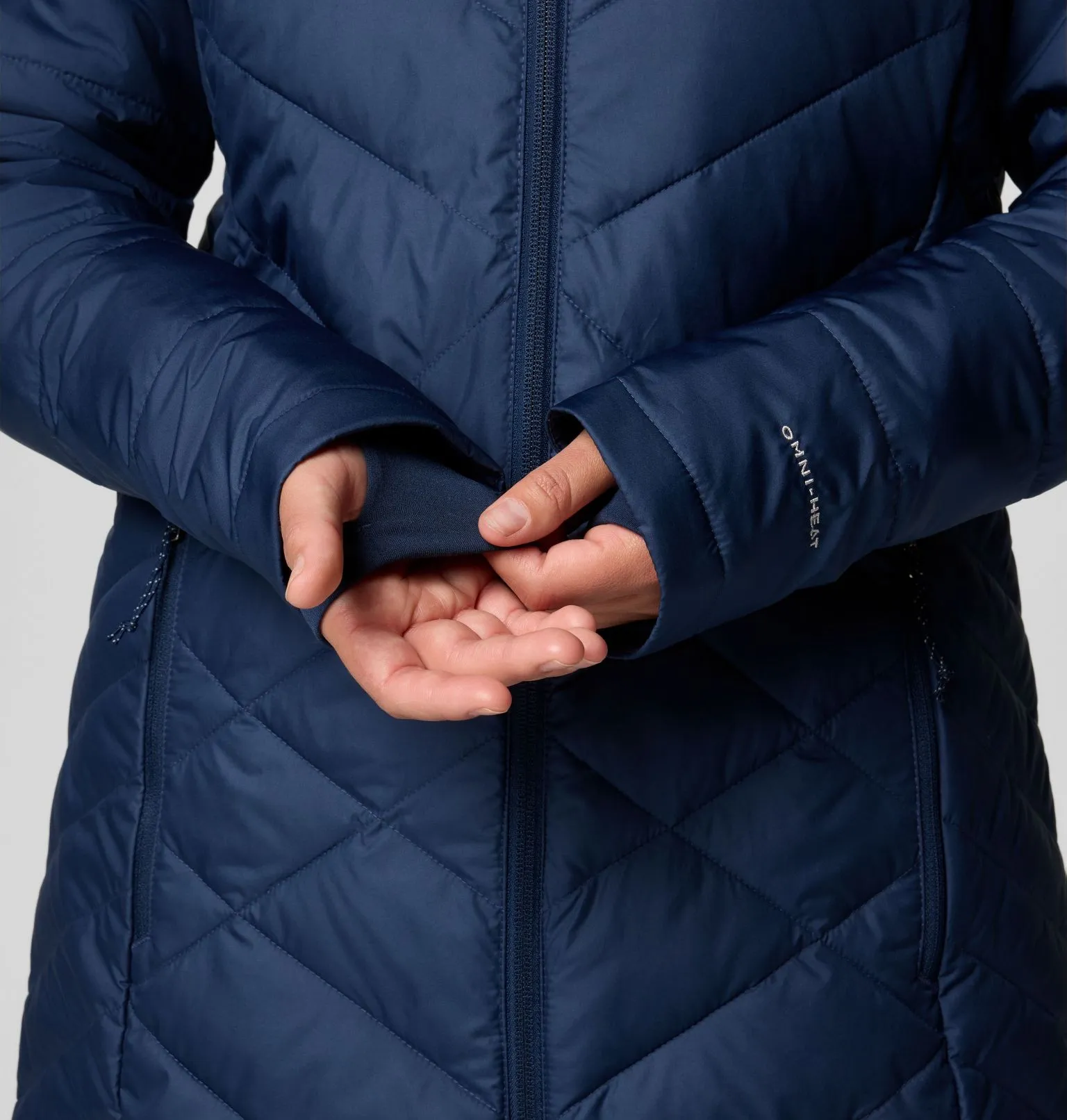 Women's Heavenly™ Long Hooded Jacket - Collegiate Navy - 1738161
