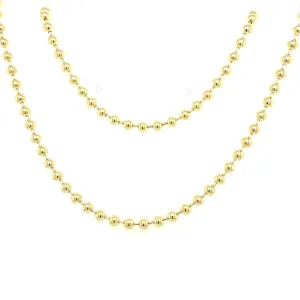 Yellow Gold Ball Chain