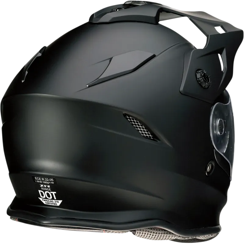 Z1R Range Flat Black Helmet