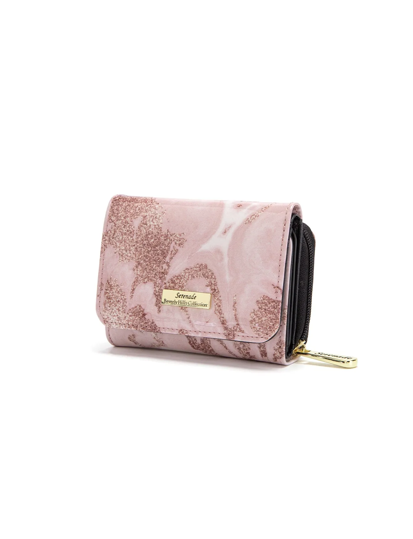 ZAHIRA  SML PATENT LEATHER WALLET WITH RFID- WSF1703