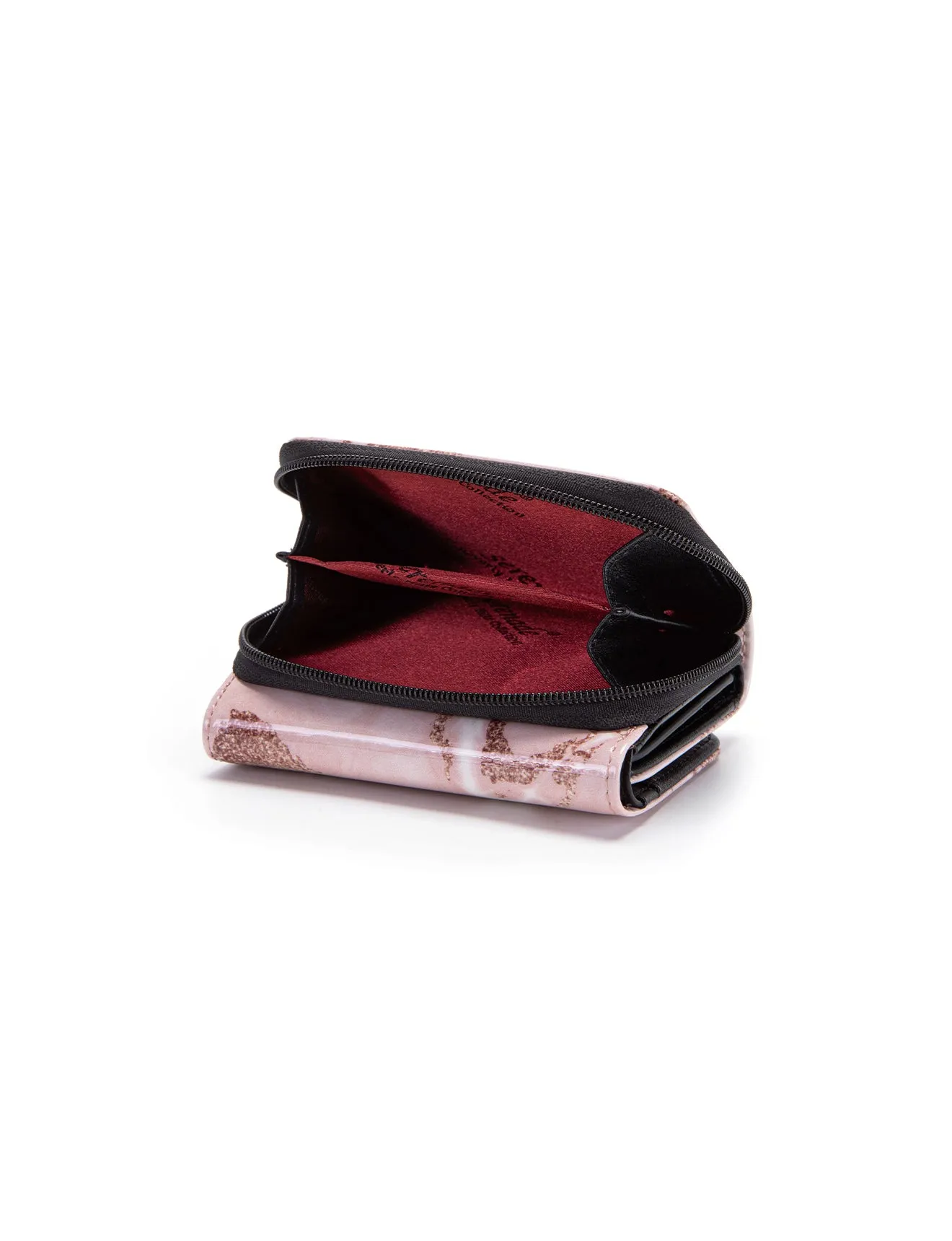 ZAHIRA  SML PATENT LEATHER WALLET WITH RFID- WSF1703